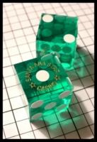 Dice : Dice - Casino Dice - Santa Anna Star Green - Gamblers Supply Store Apr 2011